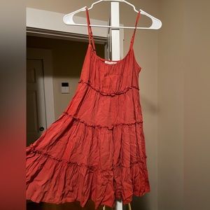 Rust-Orange Sun Dress